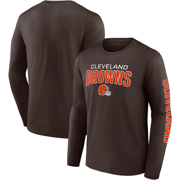 Cleveland Browns Brown Go the Distance Long Sleeve T-Shirt